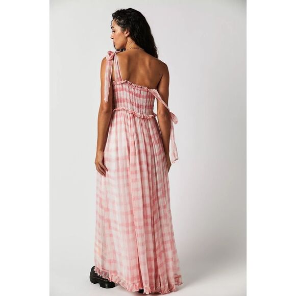 Free People Dorothy Gayle Plaid Smocked Maxi Dress - Picture 4 of 8